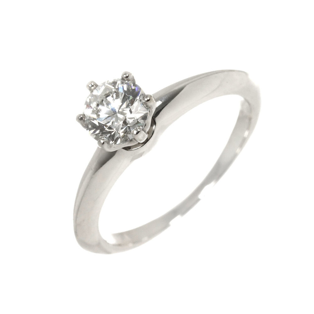 Tiffany & Co. Solitaire Diamond Ring, 0.64ct G VS1 3EX, Platinum.